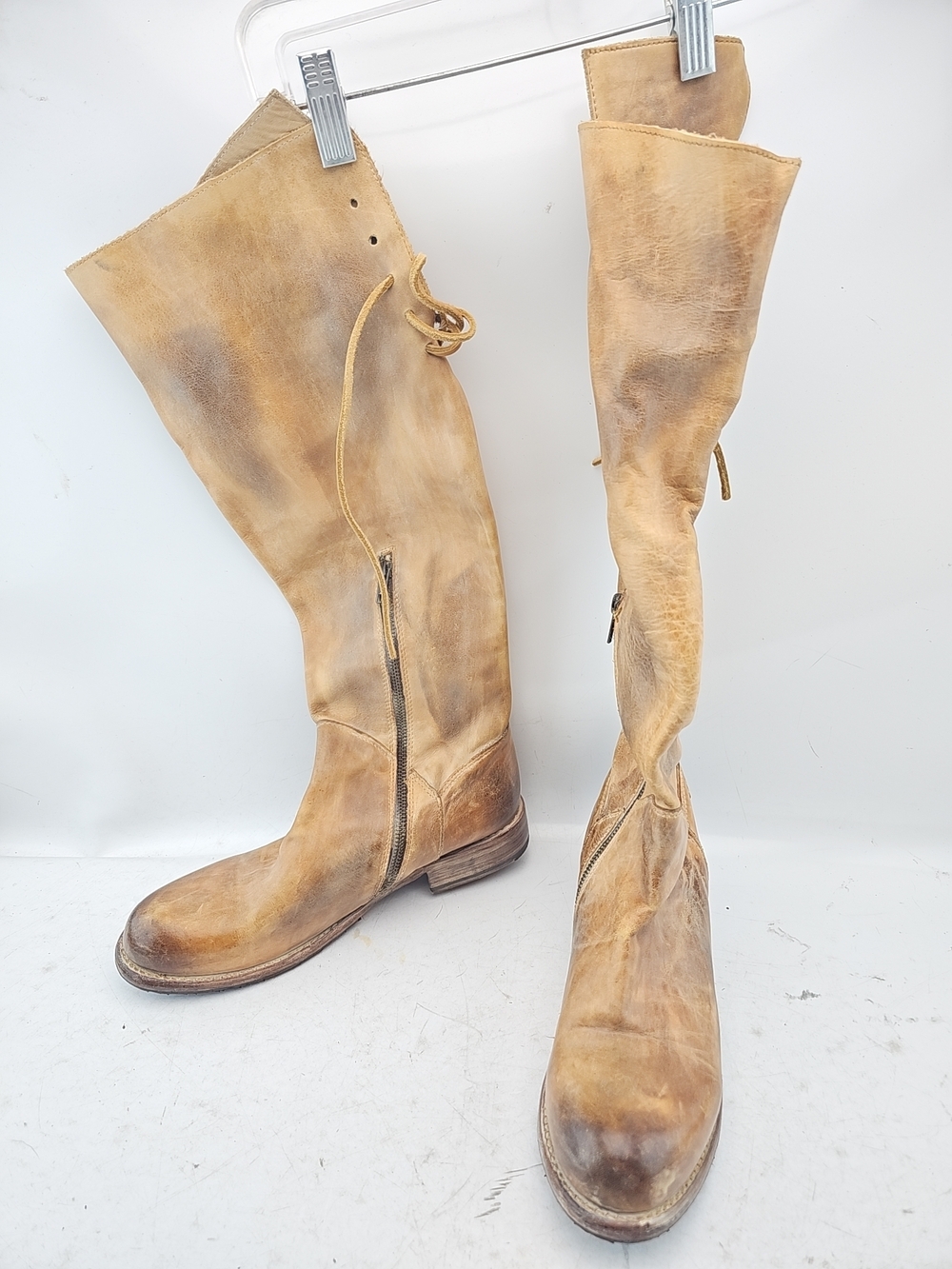 Bed Stu Women's Tall Distressed Leather Boots